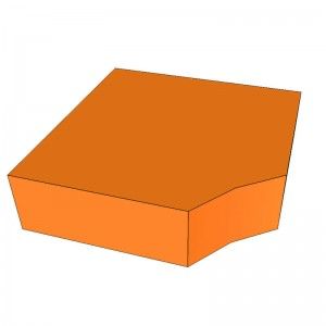 Corner module with legs 